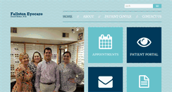 Desktop Screenshot of fallstoneyecare.com