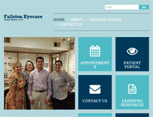 Tablet Screenshot of fallstoneyecare.com